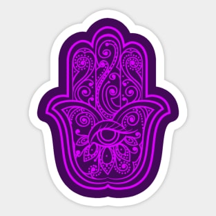 Hamsa Hand amulet. Hand of Fatima Sticker